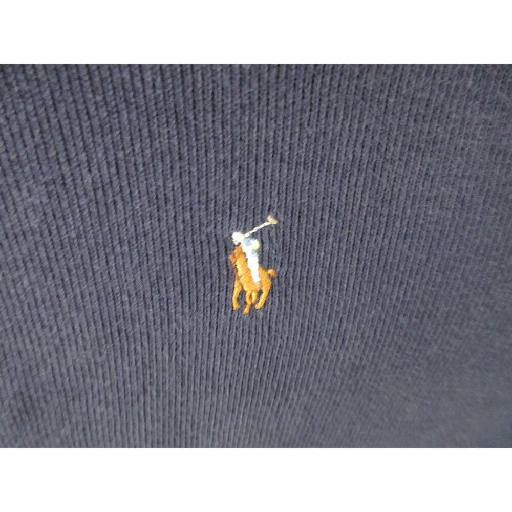 Polo Ralph Lauren Boy's Medium 1/4 Zip Sweatshirt Navy Blue - Picture 2 of 13